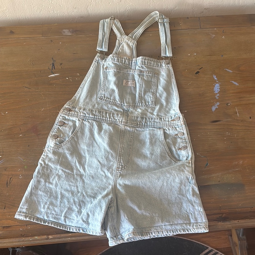 Levi's Classic Light Blue Denim Overalls M